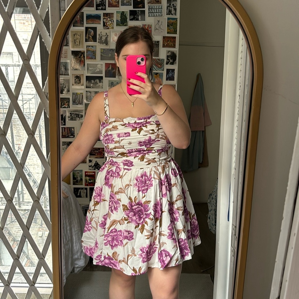 NEVER WORN WITH TAGS! Abercrombie Floral Emerson Mini Dress Large